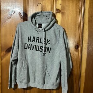 Grey Harley Davidson Hoodie